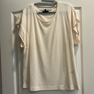 Sheet cream cotton blouse worn once